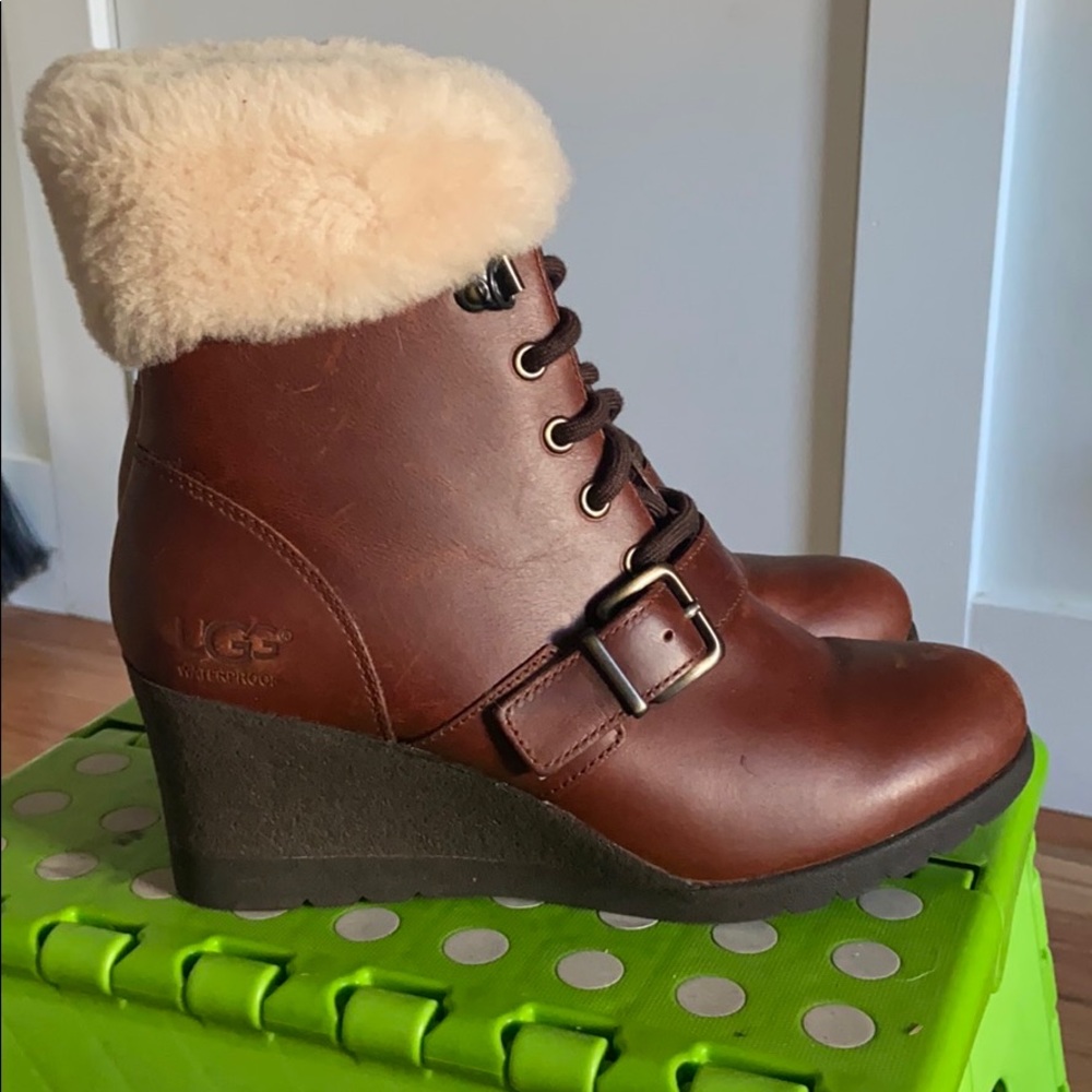 Ugg waterproof wedge boot